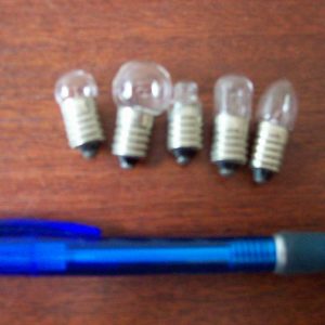 Žiarovky lampášové so závitom E10 1,2-4,8V