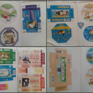 Obaly (etikety) syrové I ČSSR + Zahraničné