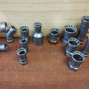 Tvarovky viega megapress z legovanej ocele na rozvody vody ½“ – 5/4