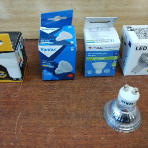 Žiarovky LED s päticou GU10 230V 1-10W