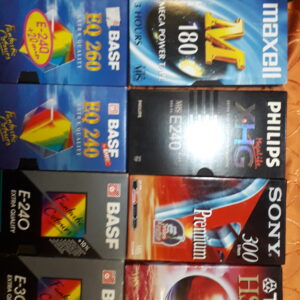 Kazety VHS čisté nové po 2,8€