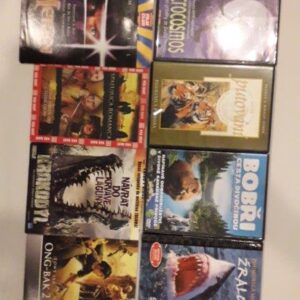 DVD zvieratá + filmy (PVC obal 1,5€, kartónový obal 1€, bez